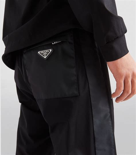 men prada sweatpants|Prada nylon pants.